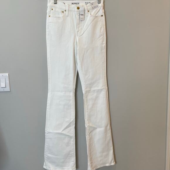 J.Crew Bootcut Jean 2003 Super Stretch Denim Vacation Date Trip CH692 White 25T - Picture 3 of 16